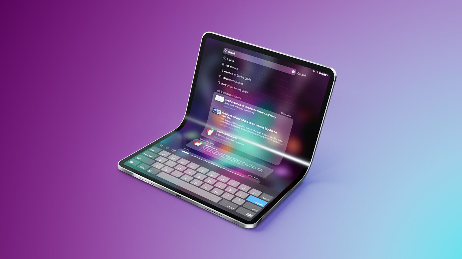 applein projesi iptal edildi katlanabilir ipad askida 0