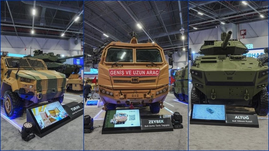 bmc idef 2025te yeni araclarini tanitti zeybek turan ve altug tank avcisi 0
