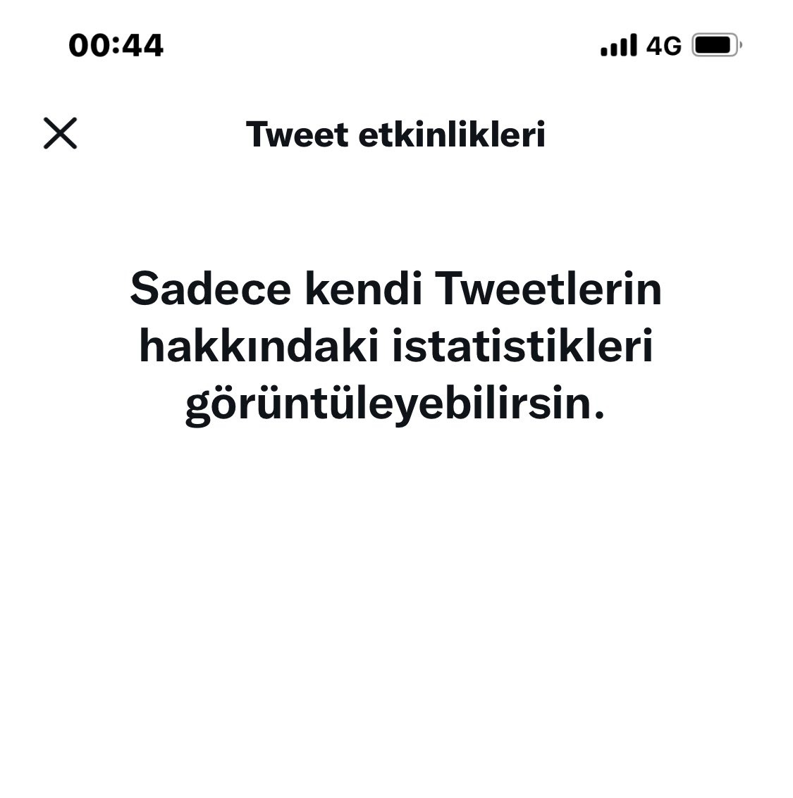 Sadece Kendi Tweetlerin Hakkındaki İstatistikleri Görüntüleyebilirsin Sadece Kendi Tweetlerin Hakkındaki İstatistikleri Görüntüleyebilirsin1