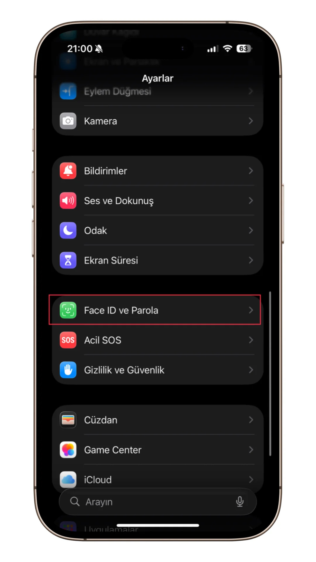 iPhone Face ID İzinlerini Kontrol Etme iPhone Face ID İzinlerini Kontrol Etme